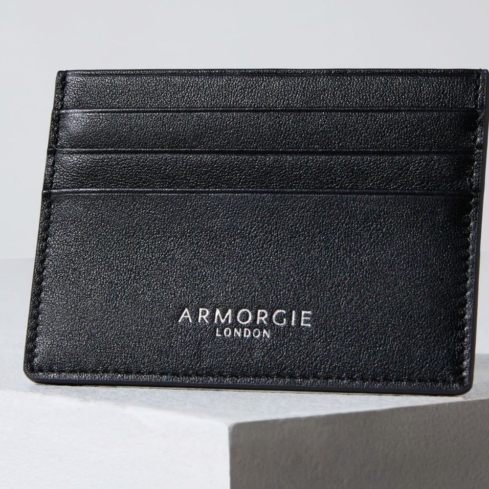 Luxury handcrafted leather card holder by Armorgie London
