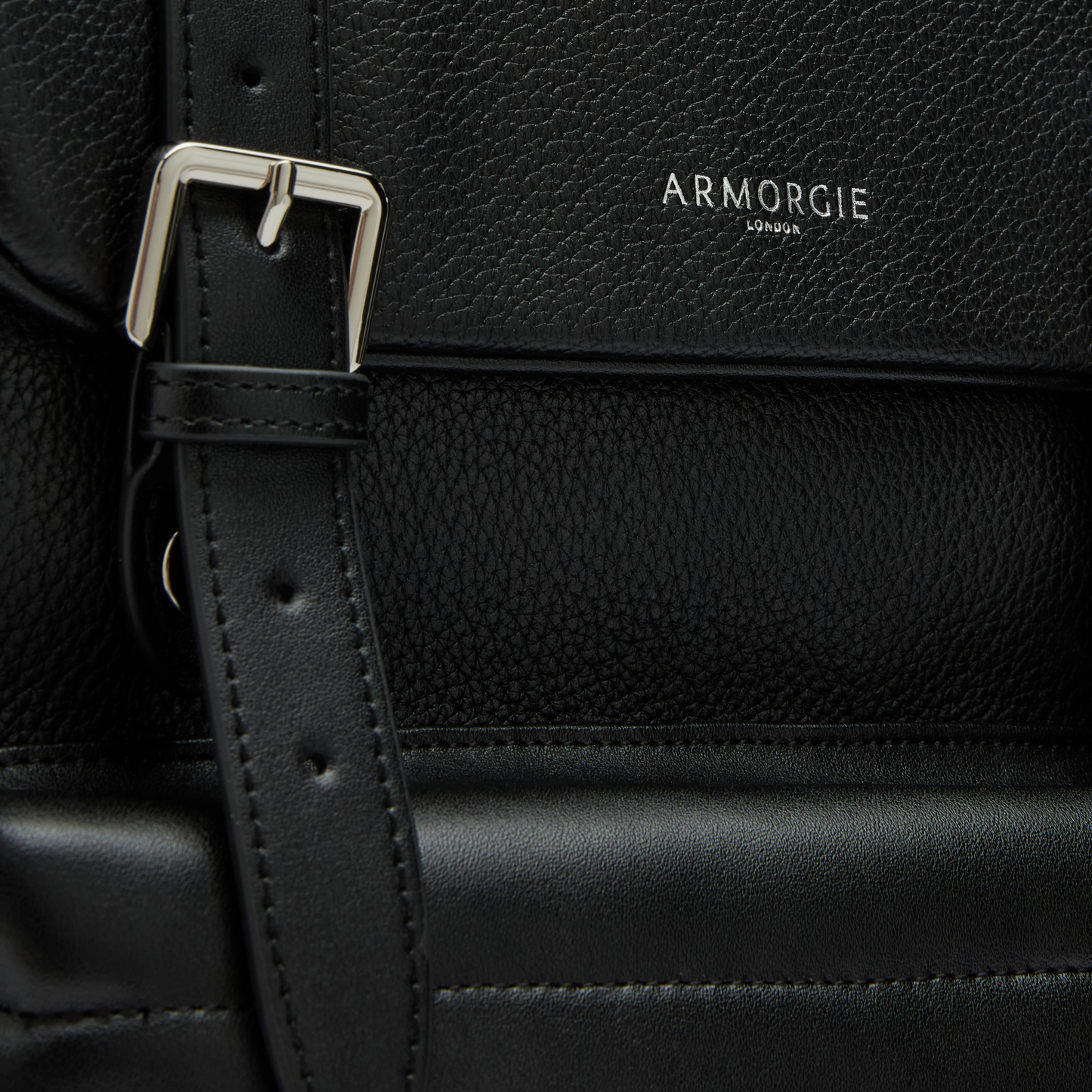 amerileather jumbo leather backpack with adjustable shoulder straps black 190 The James
