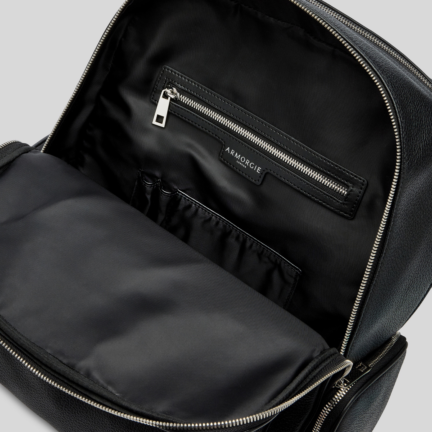 black leather backpack london The James