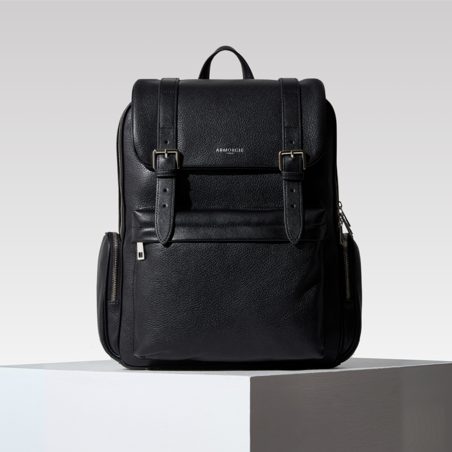 black leather backpack london The James