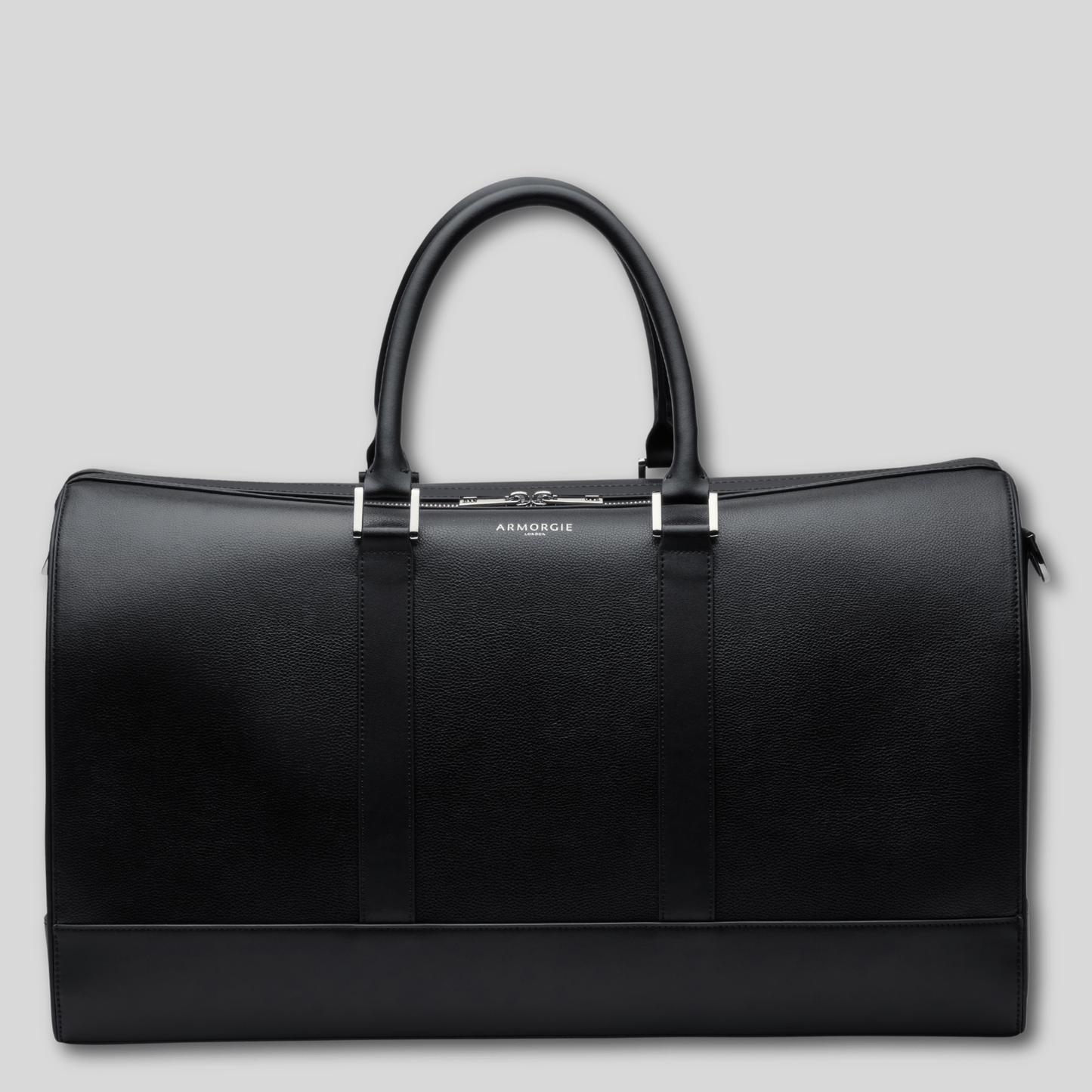 The Atlas black leather weekend bag – Armorgie London